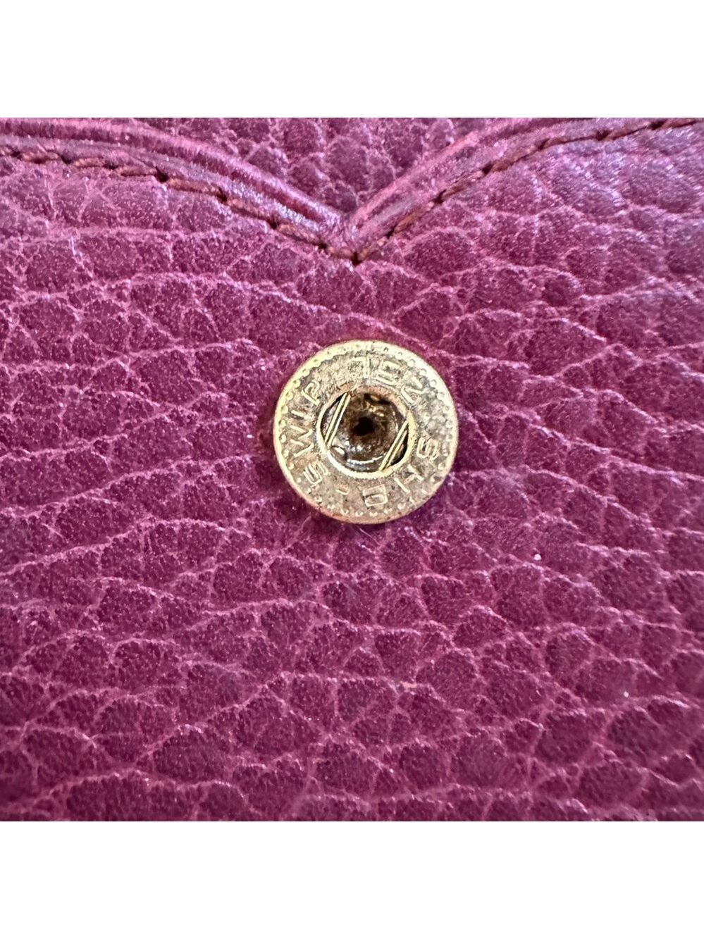 AUTHENTIC CARTIER MUST DE CARTIER BORDEAUX RED LEATHER COIN PURSE - EXCELLENT! - Picture 8 of 11